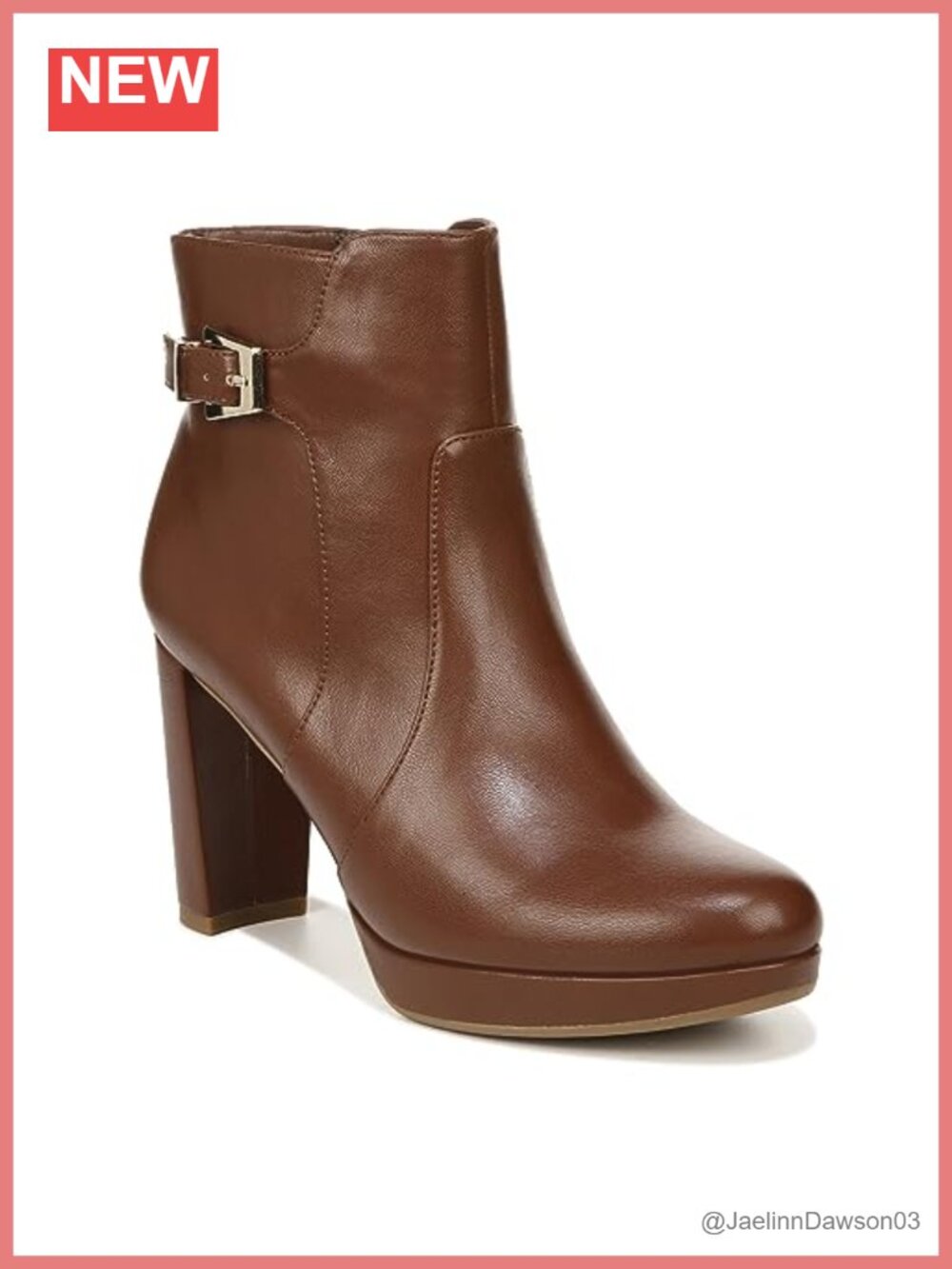 Naturalizer Braxton Ankle Bootie Women's Platform Boot with Buckle